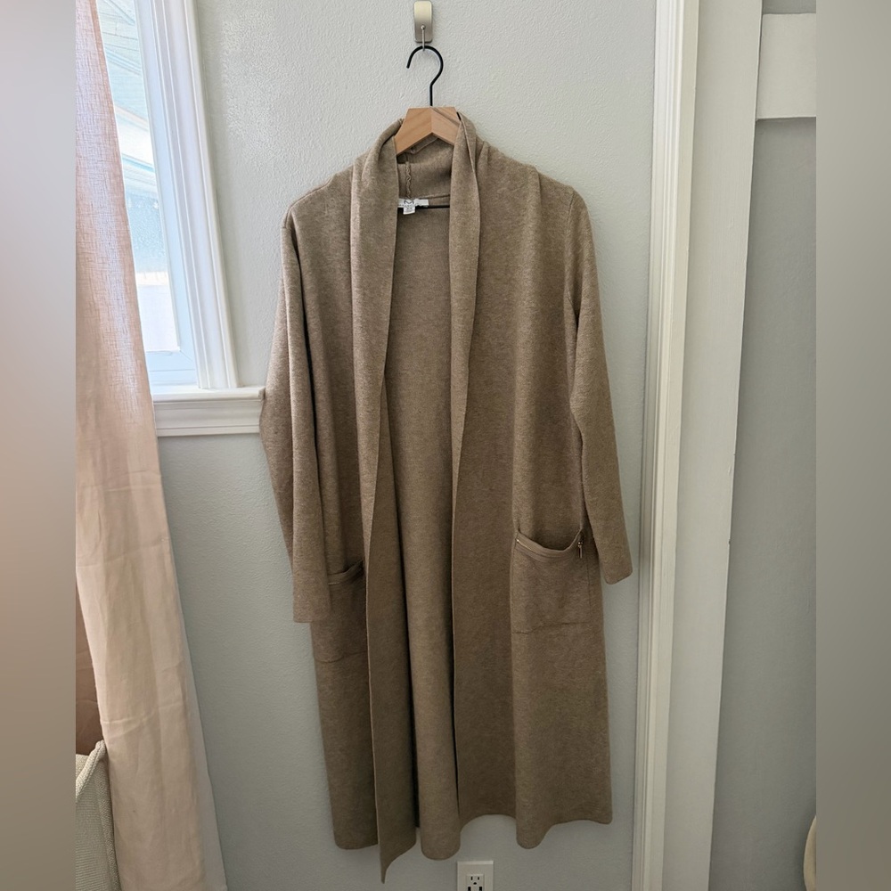 Magaschoni Tan Women's Cape Coat